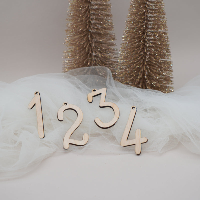 Zahlen für den Adventskranz