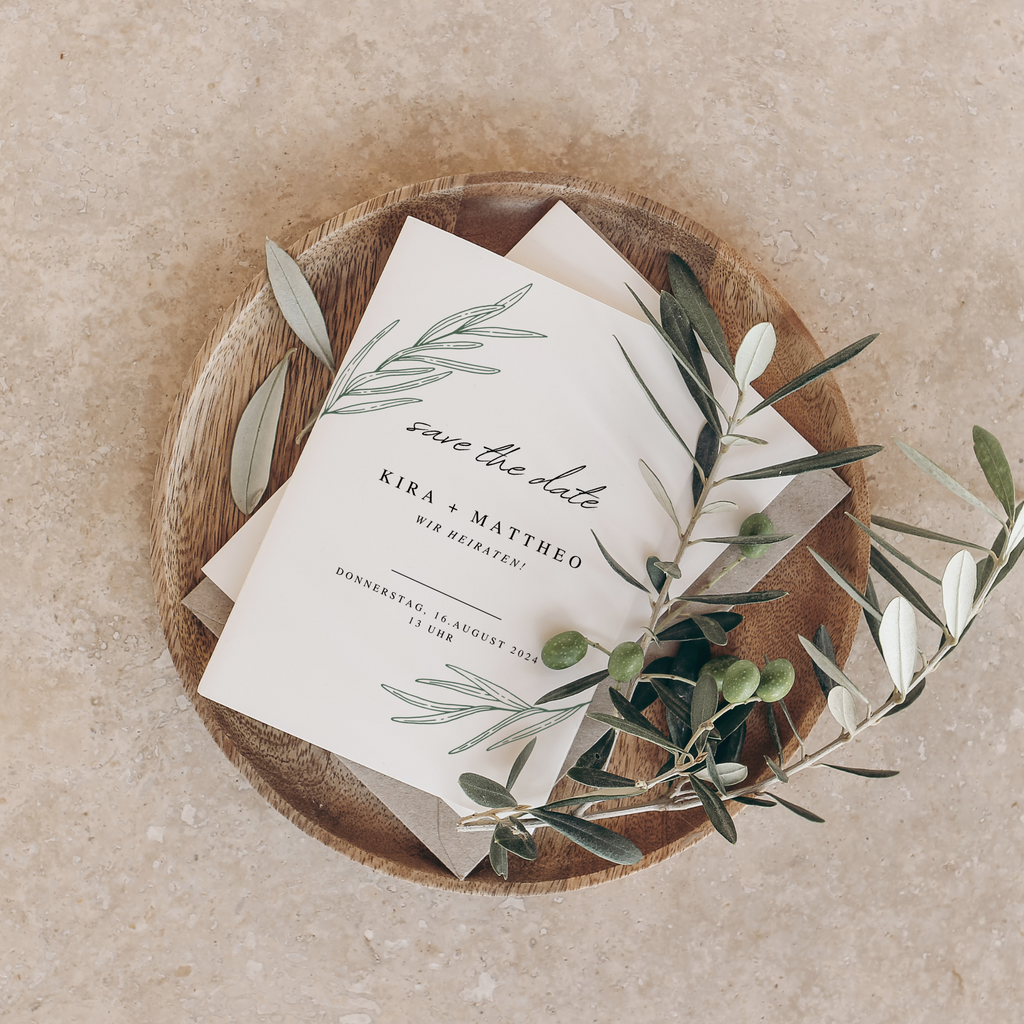 Set of 2 modern invitations + detail card | 2 in 1 template | Edit in Canva | DIY stationery | to print yourself | Wedding invitation