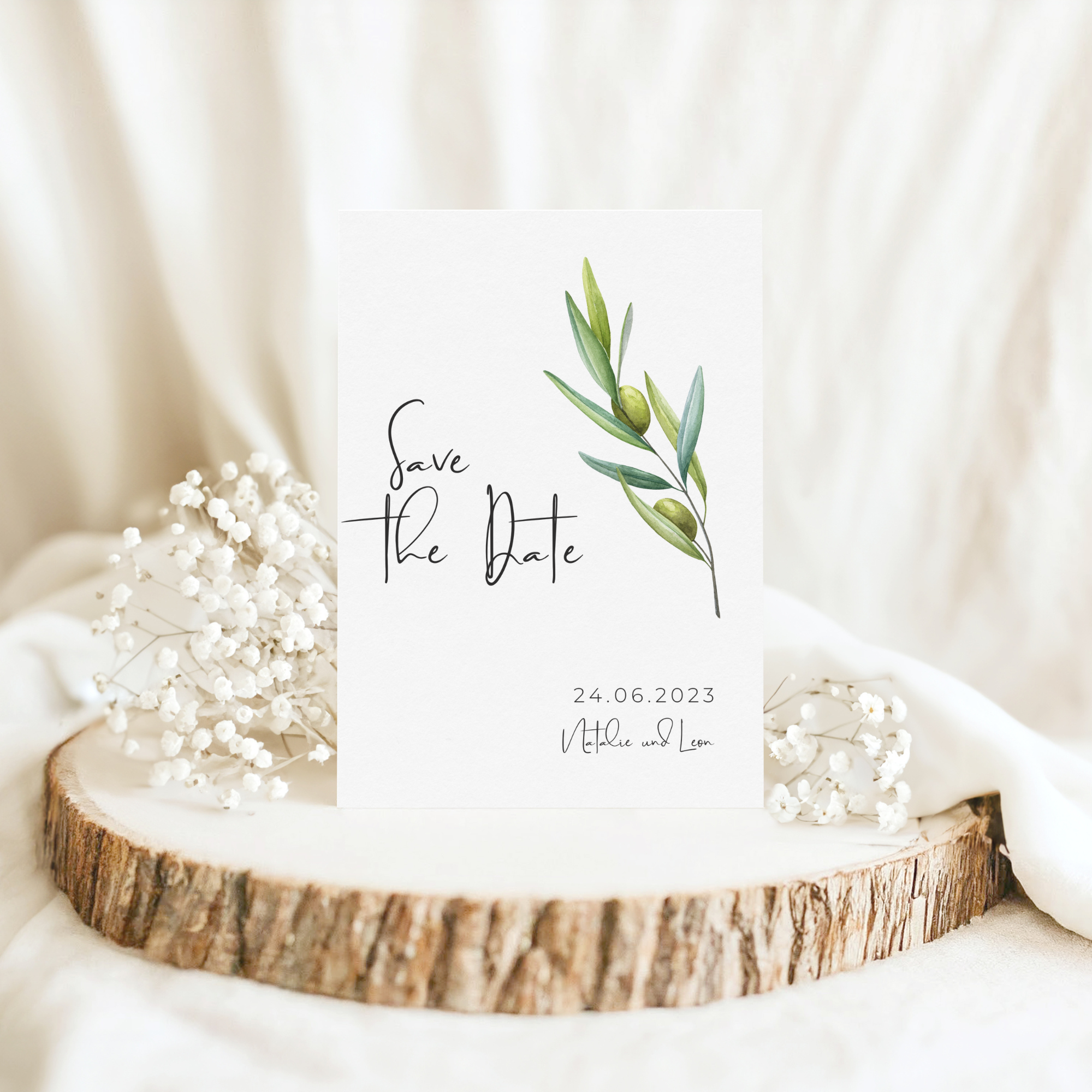 Save the Date Karte | DIY Papeterie zum selbst drucken