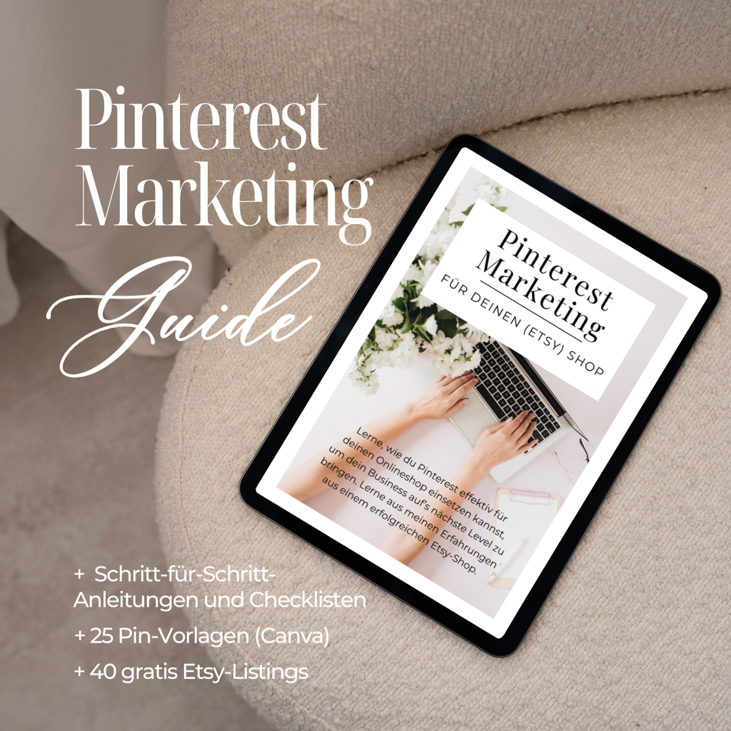 Pinterest Marketing Workbook eBook + Checklisten + 25 Pin-Vorlagen (deutsche Version)
