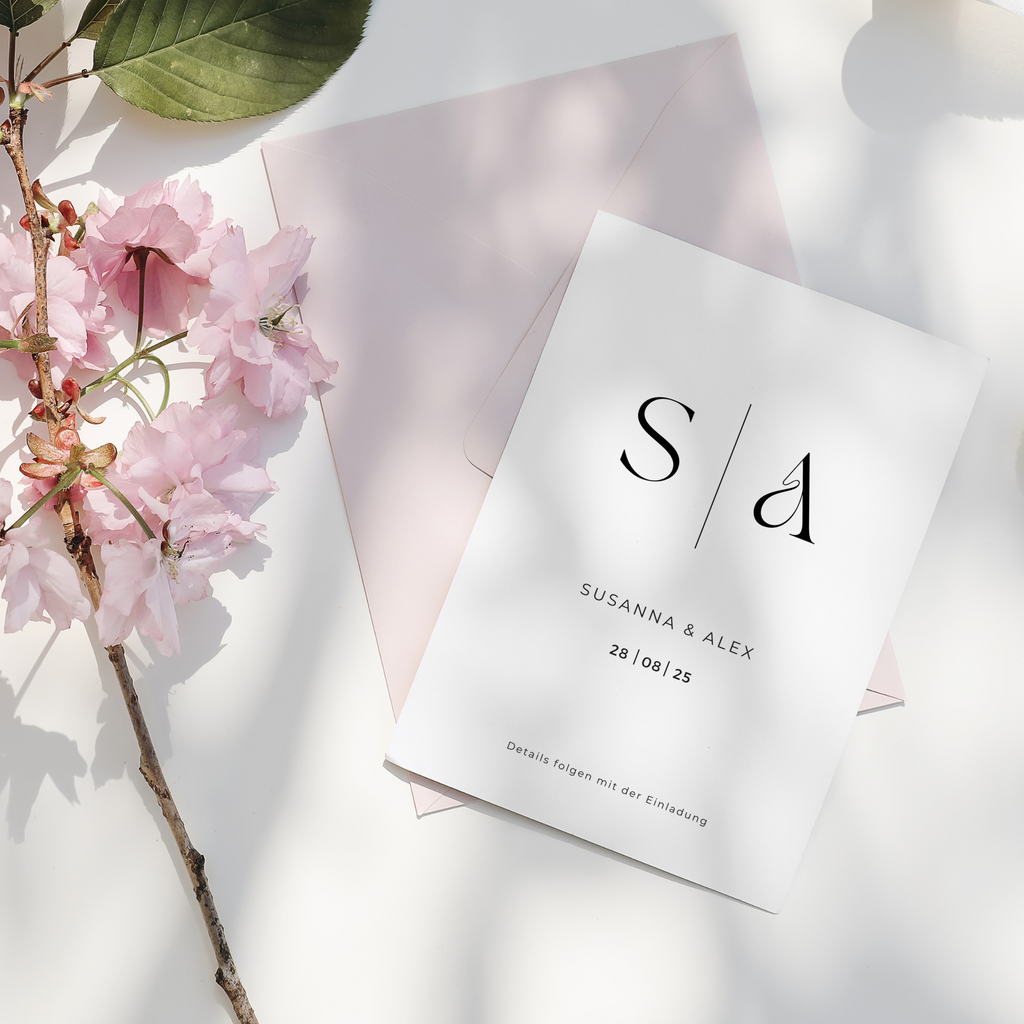 Save the Date Karte | DIY Papeterie zum selbst drucken