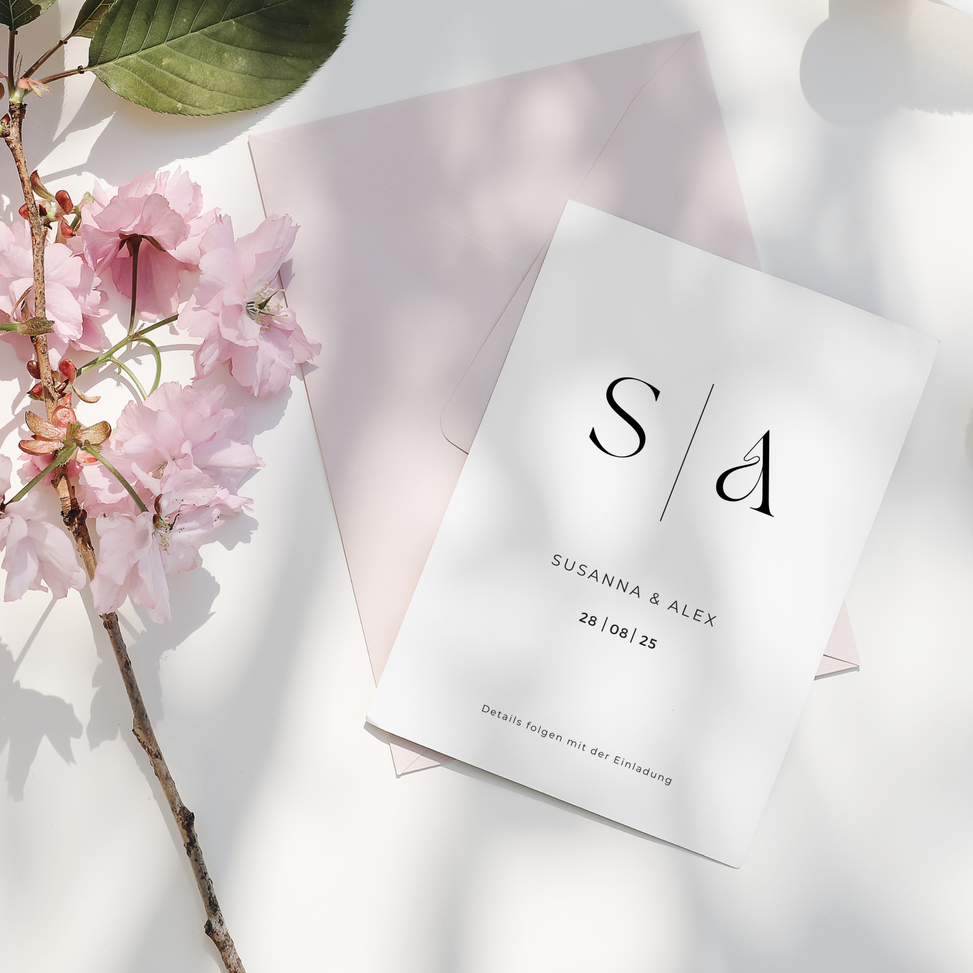Save the Date Karte | DIY Papeterie zum selbst drucken
