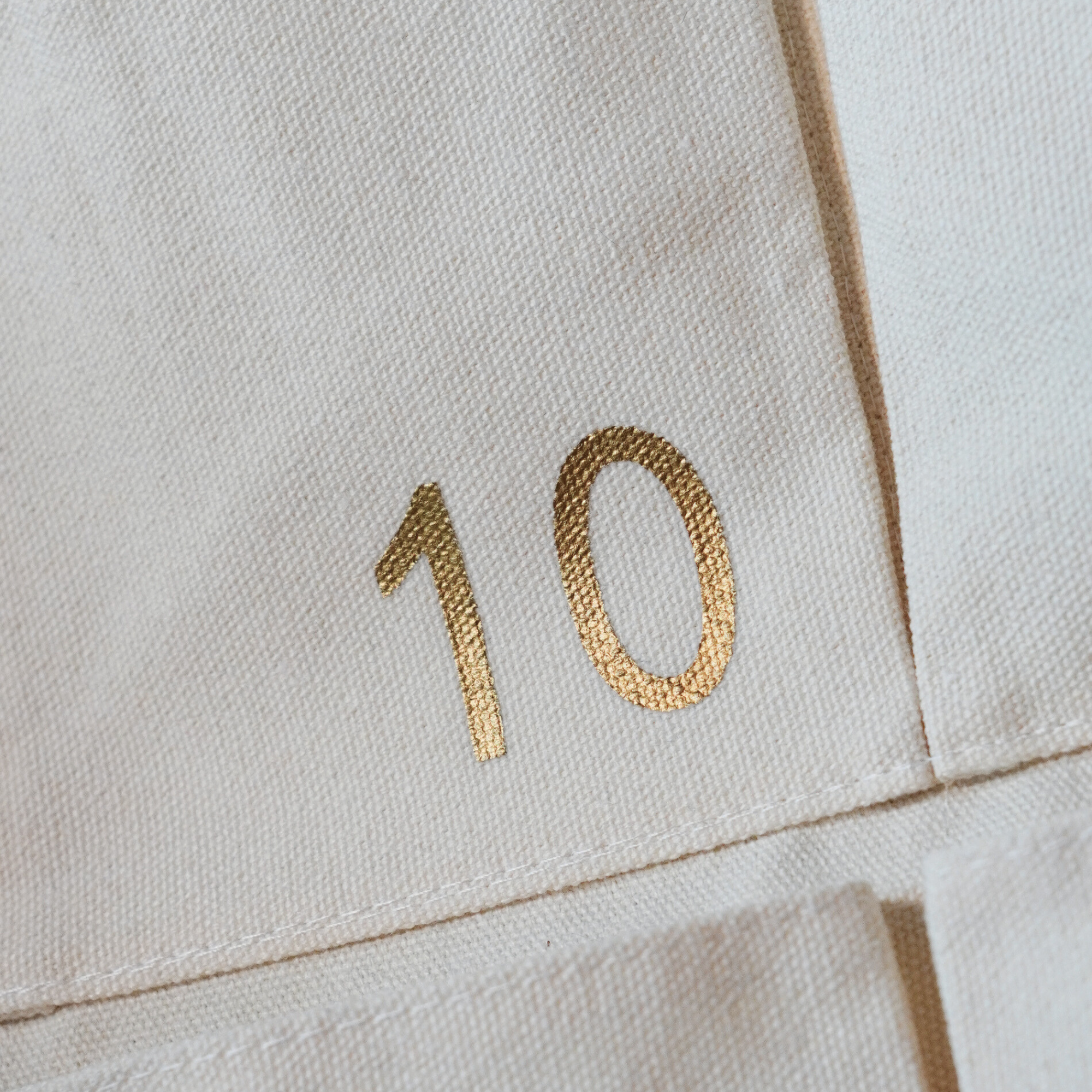 Stoff Adventskalender mit 24 Taschen