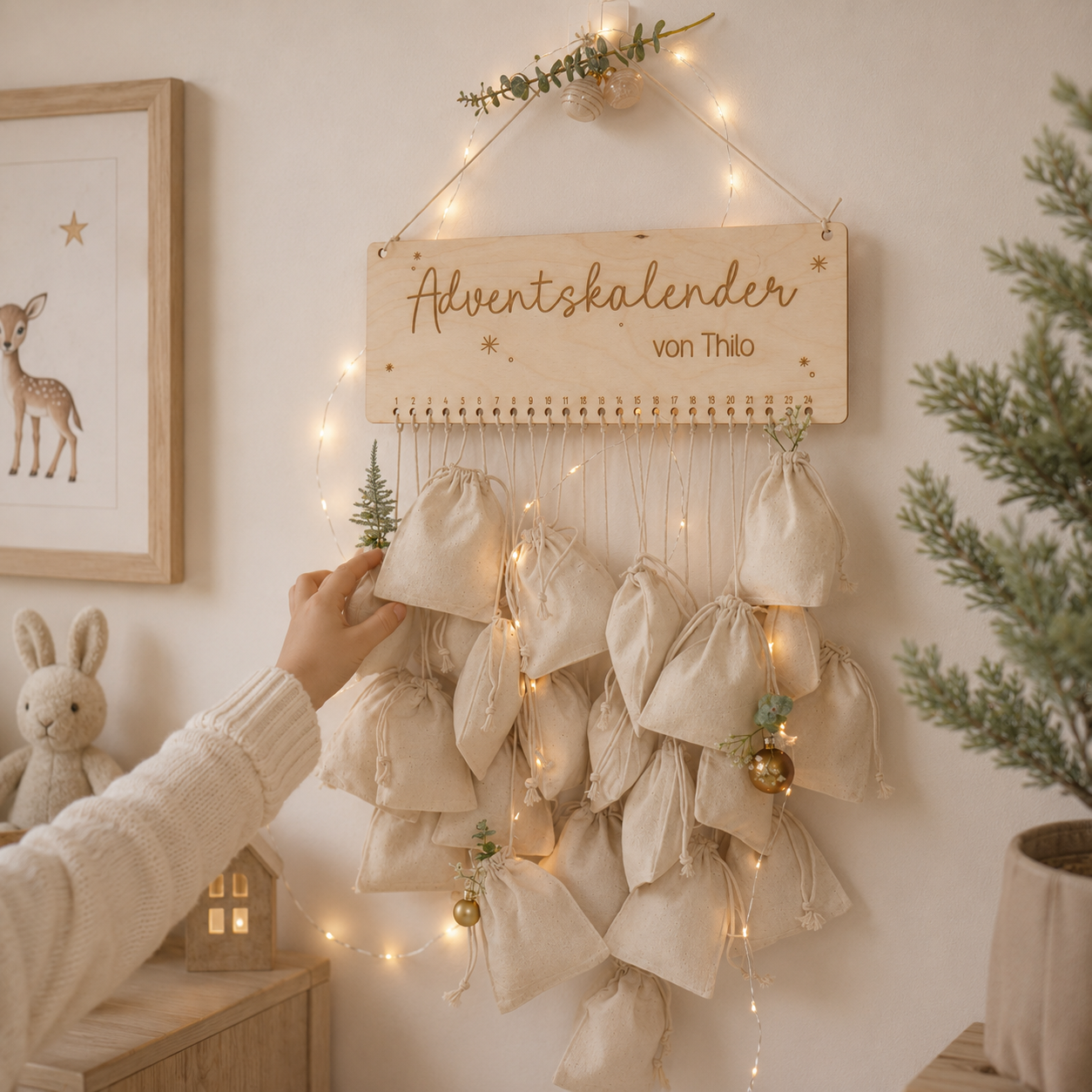 Adventskalender "Nordlicht" mit Personalisierung