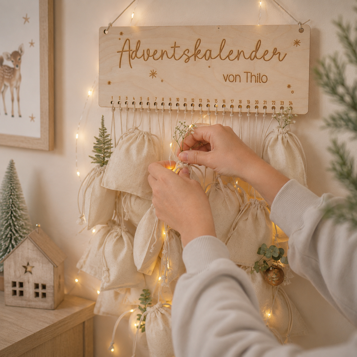 Adventskalender "Nordlicht" mit Personalisierung