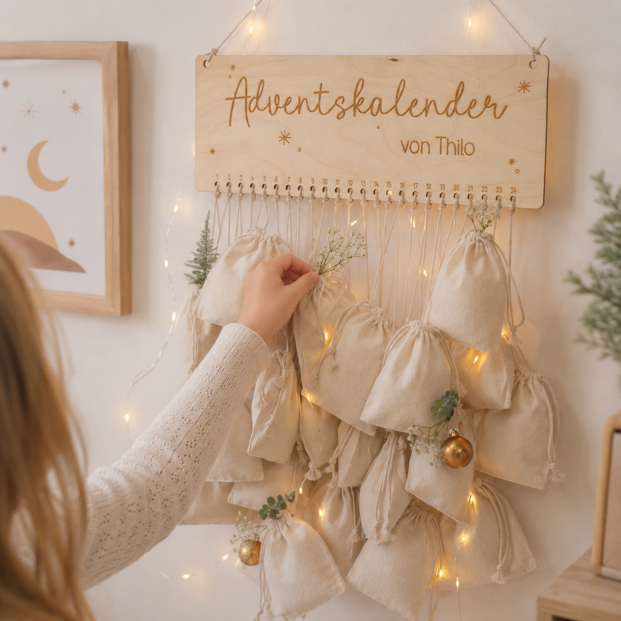 Adventskalender "Nordlicht" mit Personalisierung