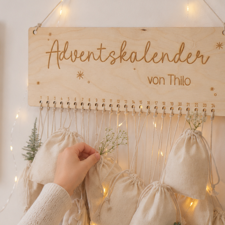 Adventskalender "Nordlicht" mit Personalisierung