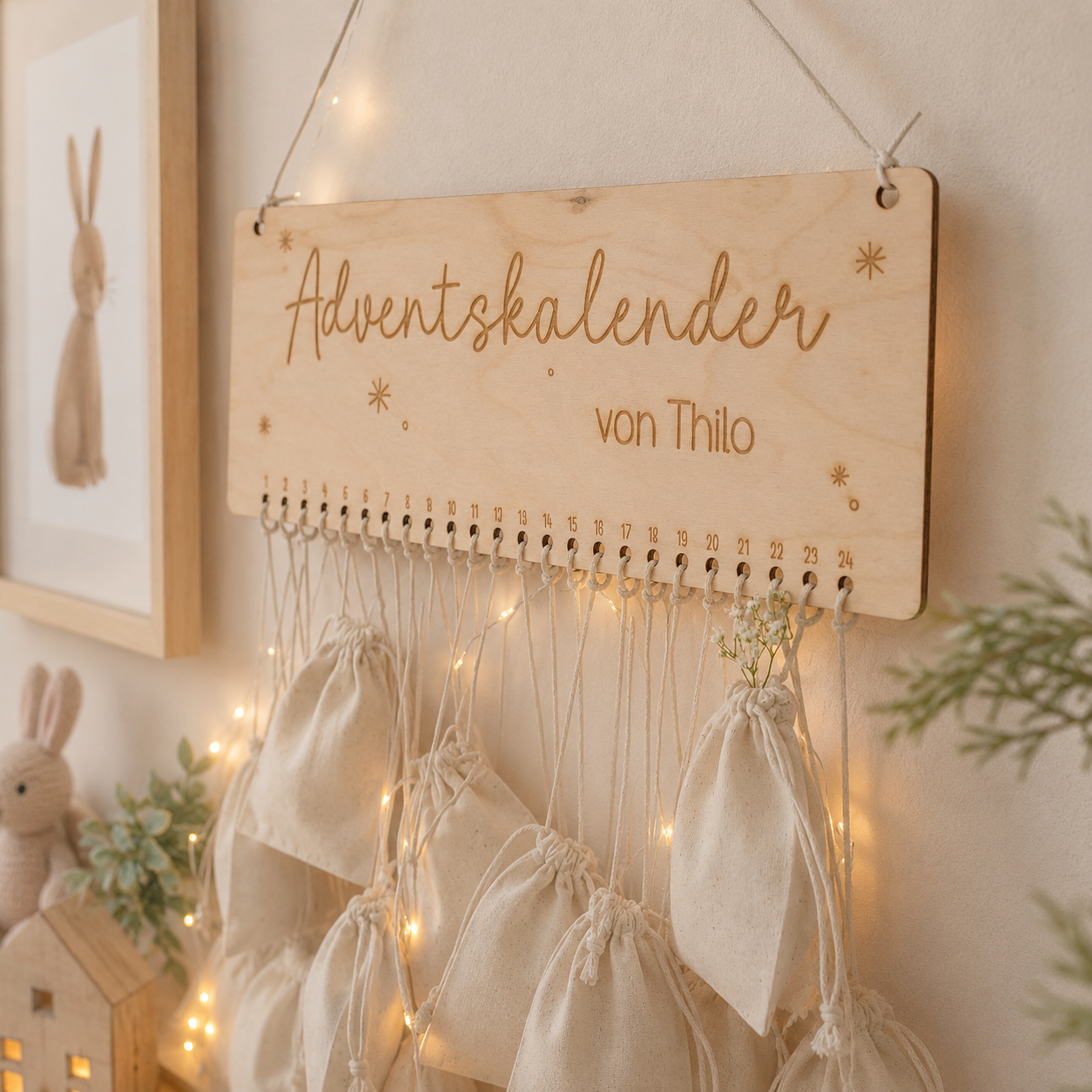 Adventskalender "Nordlicht" mit Personalisierung