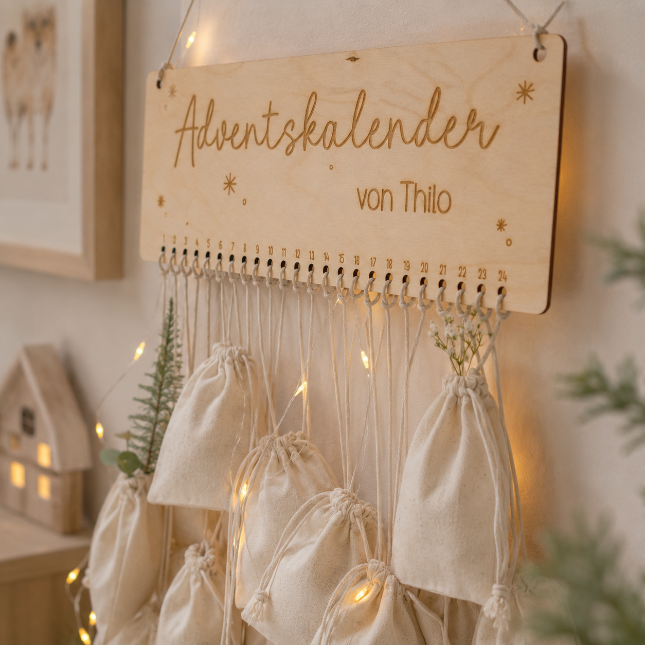 Adventskalender "Nordlicht" mit Personalisierung
