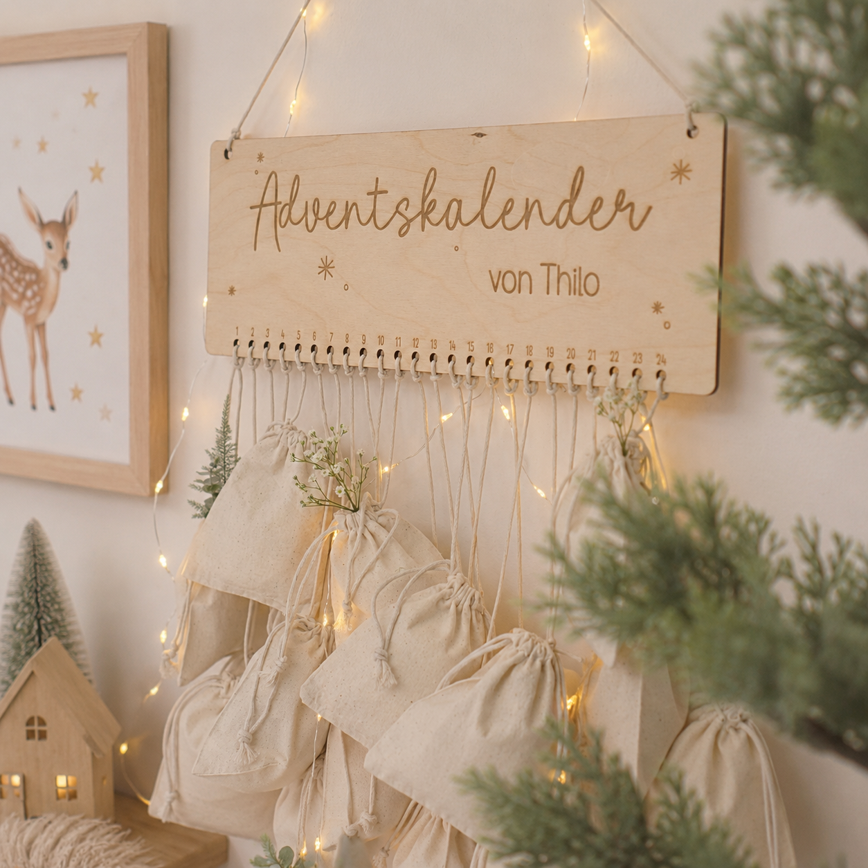 Adventskalender "Nordlicht" mit Personalisierung