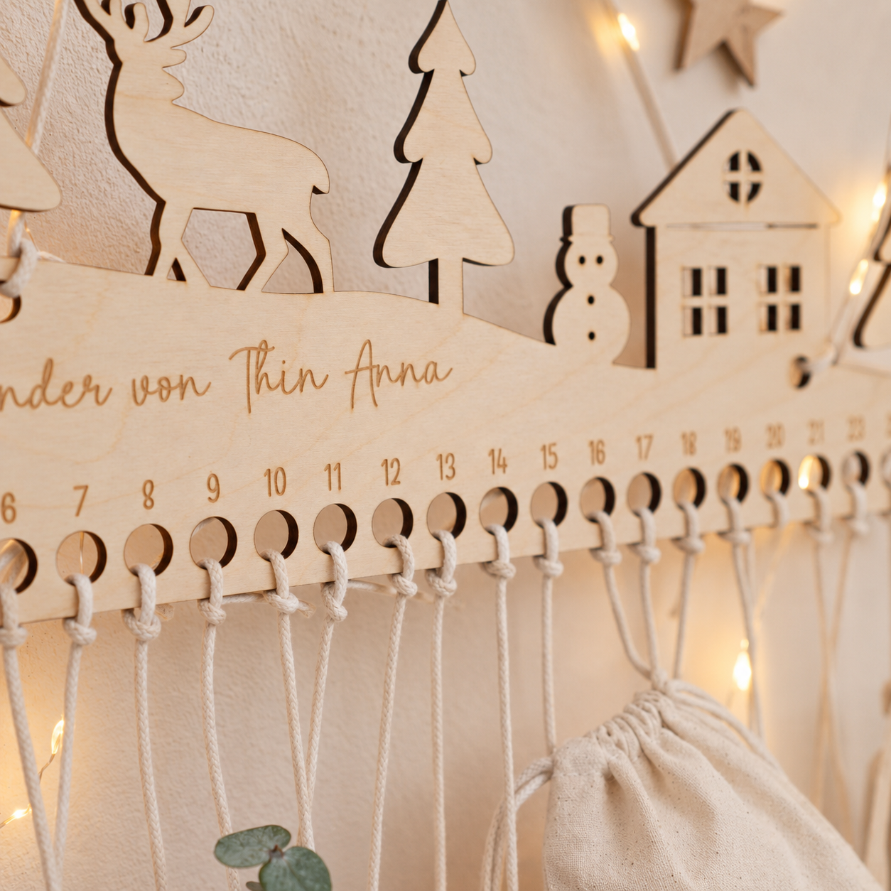 Adventskalender "Tannenwald" mit Personalisierung