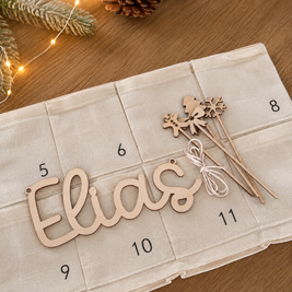 Personalisierter Stoff Adventskalender