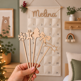 Personalisierter Stoff Adventskalender