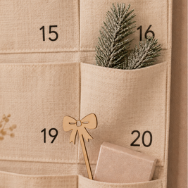 Personalisierter Stoff Adventskalender