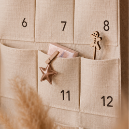 Personalisierter Stoff Adventskalender