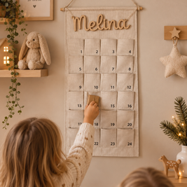 Personalisierter Stoff Adventskalender