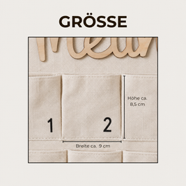Personalisierter Stoff Adventskalender
