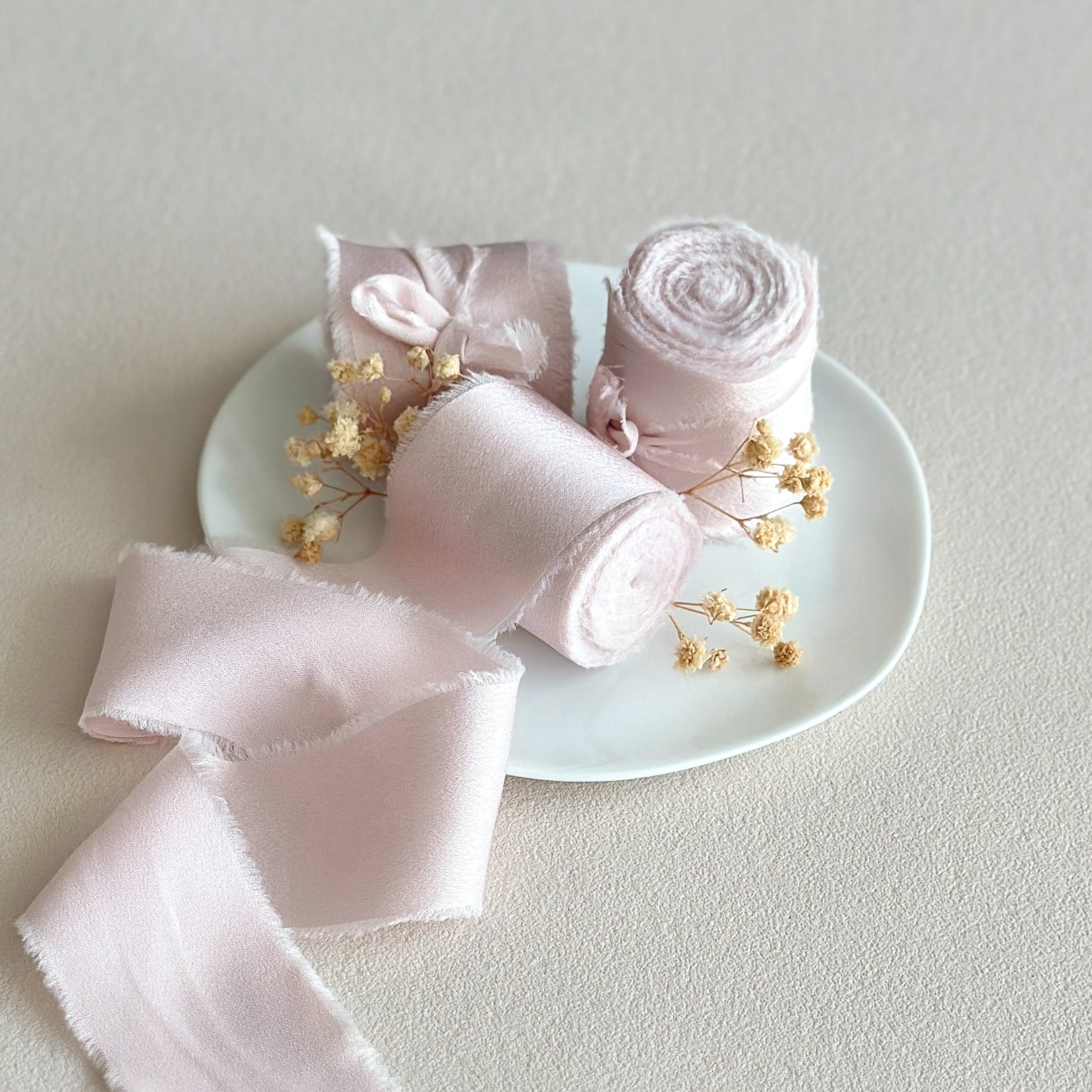 Seidenband in Blush - 4,5 Meter Rolle