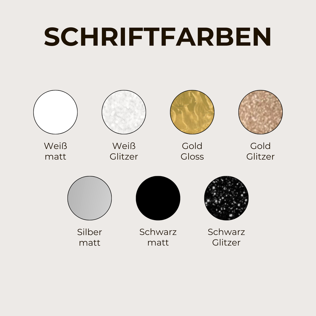 Personalisierte Weihnachtskugeln aus Echtglas