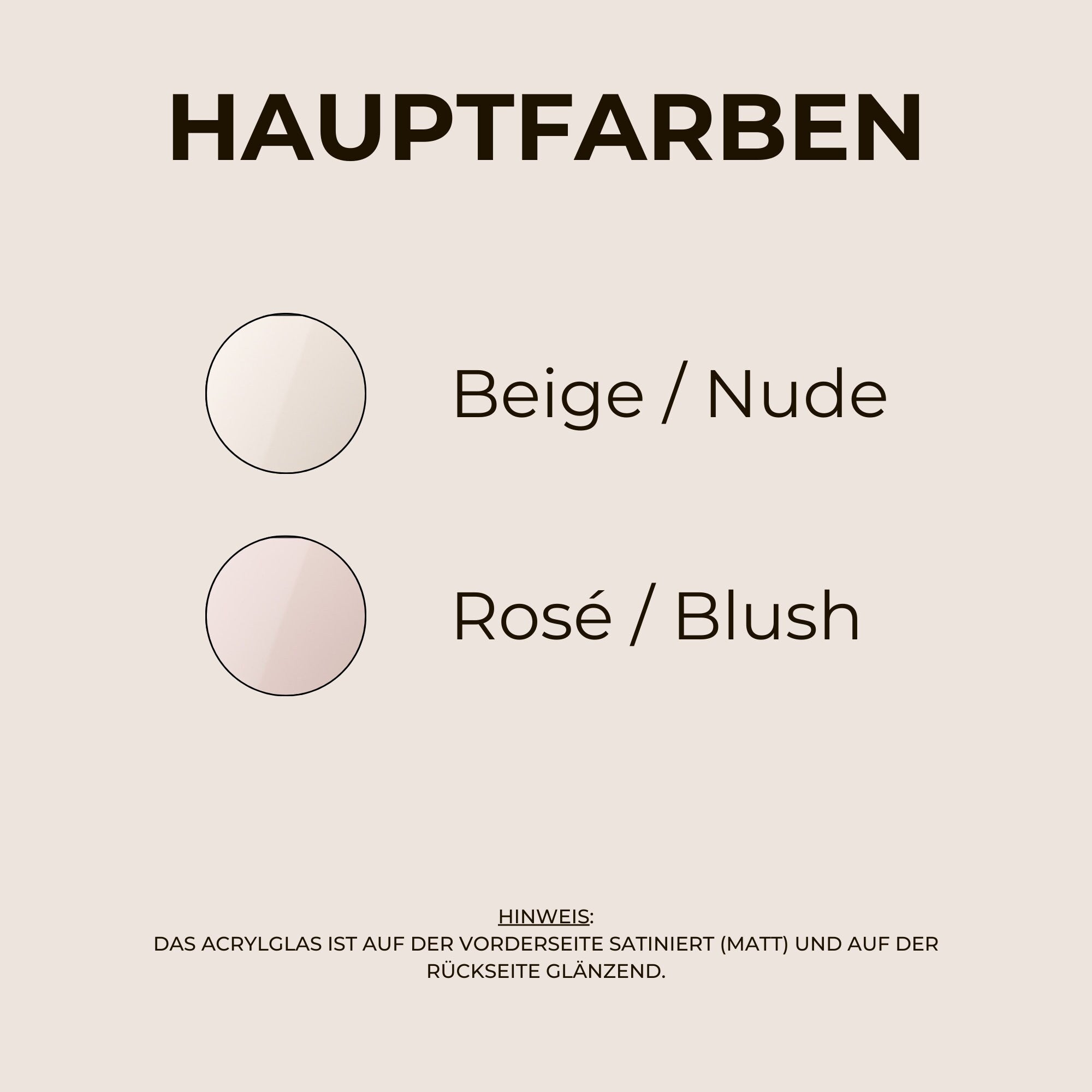 Runde 3D Tischnummer inkl. Halter - Beige Rosé